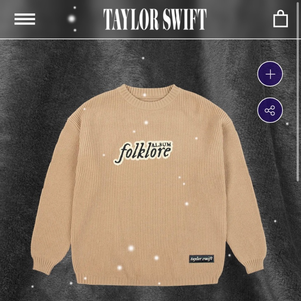 TAYLOR SWIFT FOLKLORE SWEATER